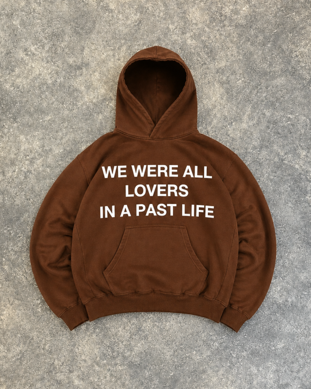 ''LOVERS'' HOODIE - VINTAGE BROWN
