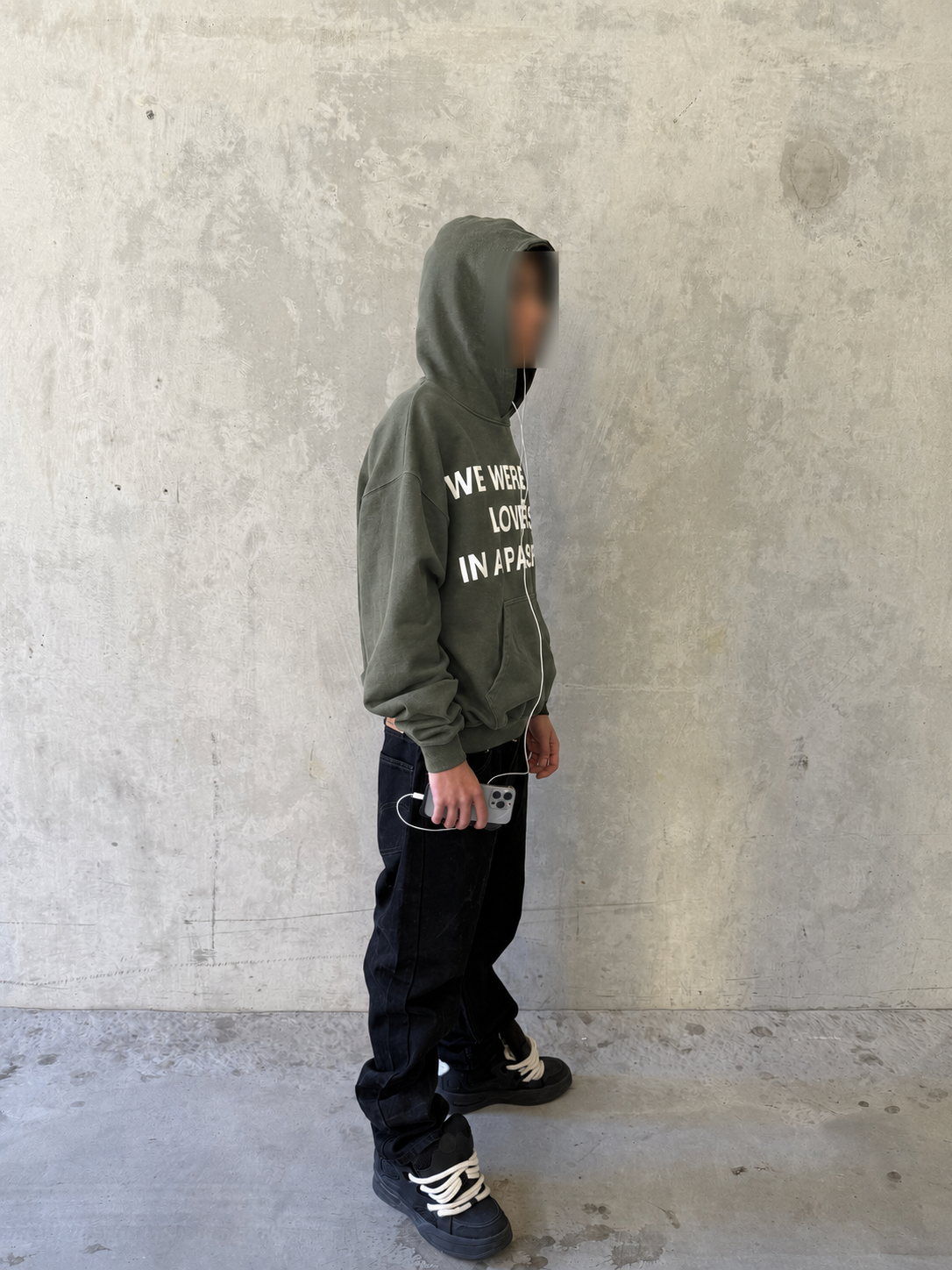 ''LOVERS'' HOODIE - VINTAGE GREEN