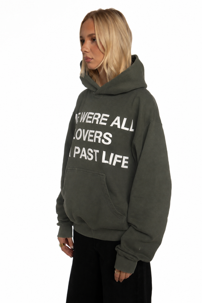 ''LOVERS'' HOODIE - VINTAGE GREEN