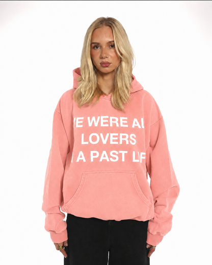 ''LOVERS'' HOODIE - VINTAGE PINK