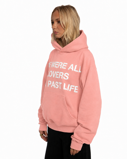 ''LOVERS'' HOODIE - VINTAGE PINK