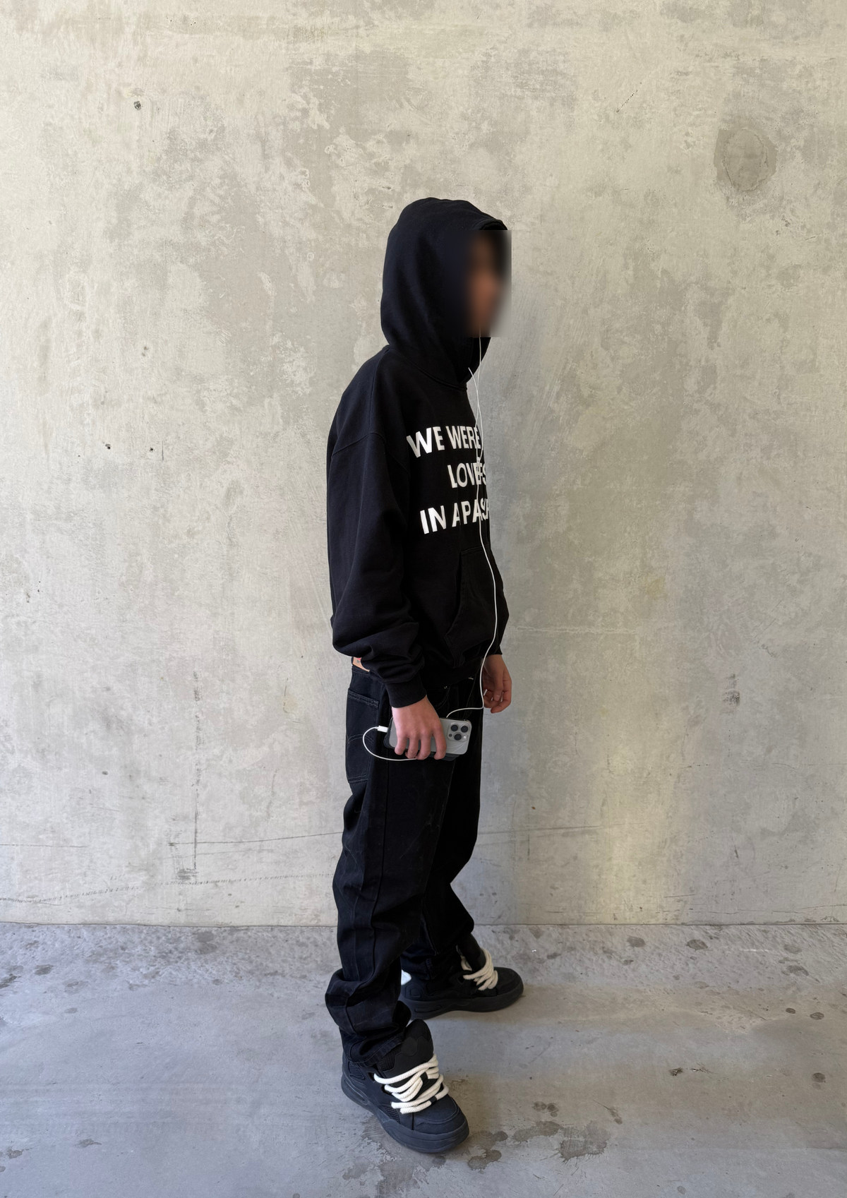''LOVERS'' HOODIE - BLACK
