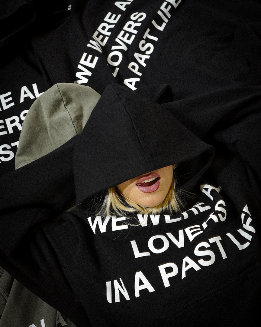 ''LOVERS'' HOODIE - BLACK